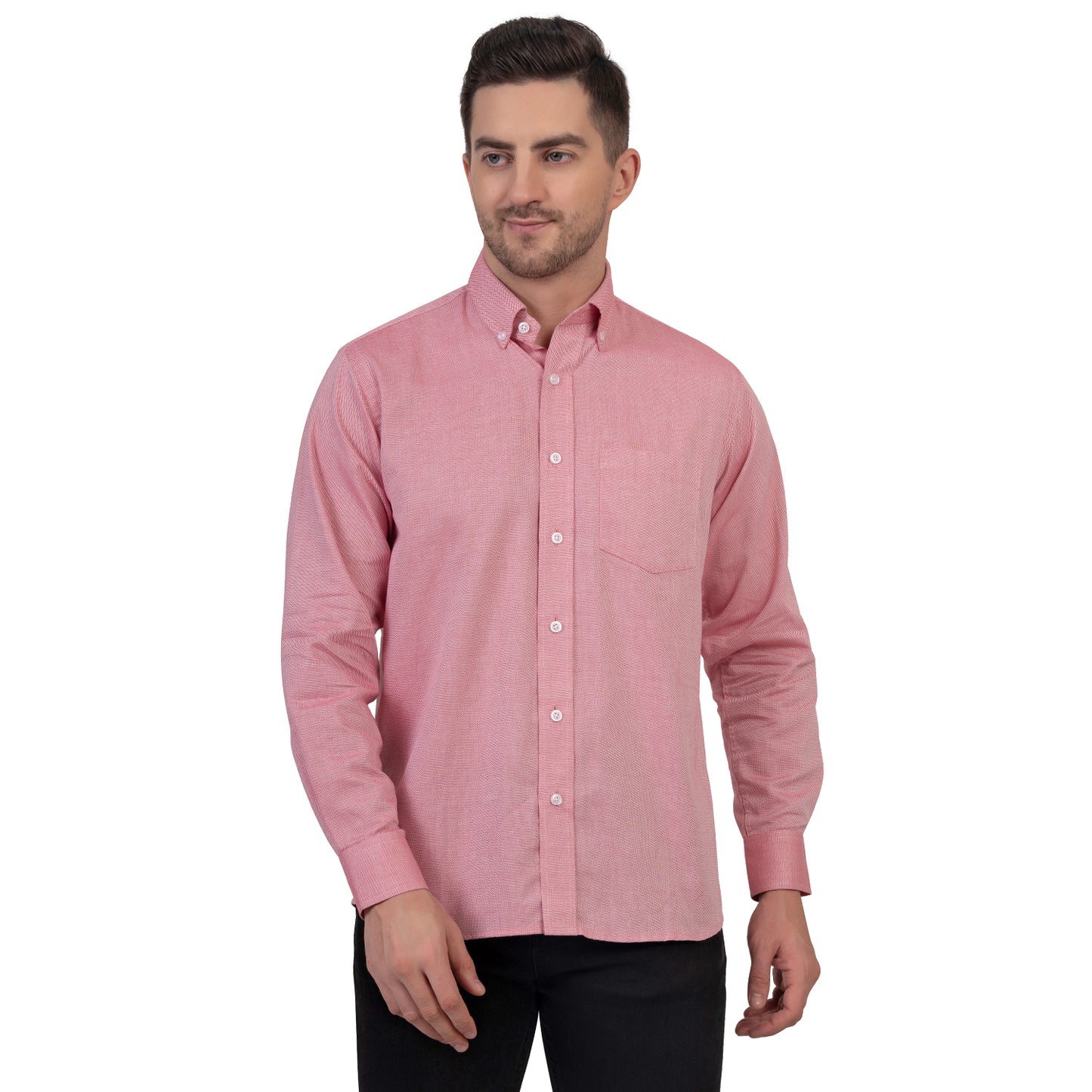 English Oxford Shirt Full Sleeve (Pink)