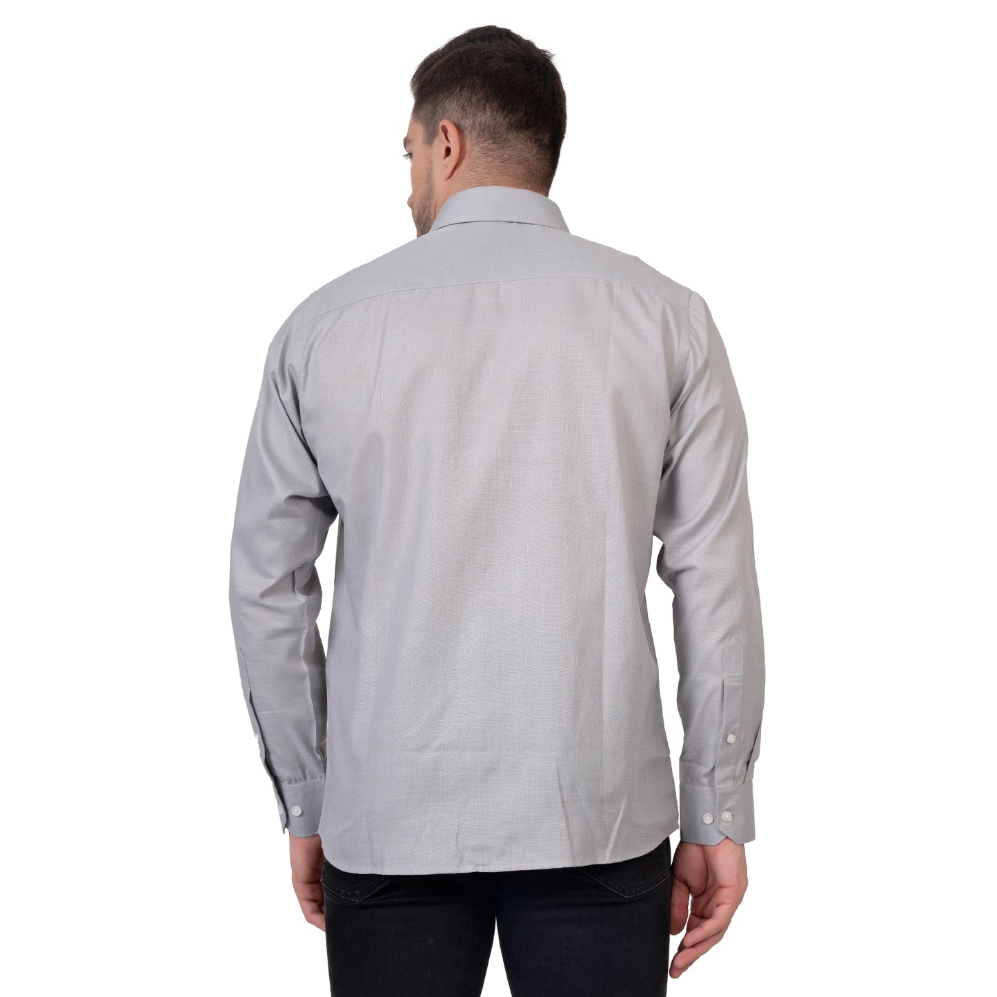 Full Sleeve Premium Linen Shirt (Light Grey)