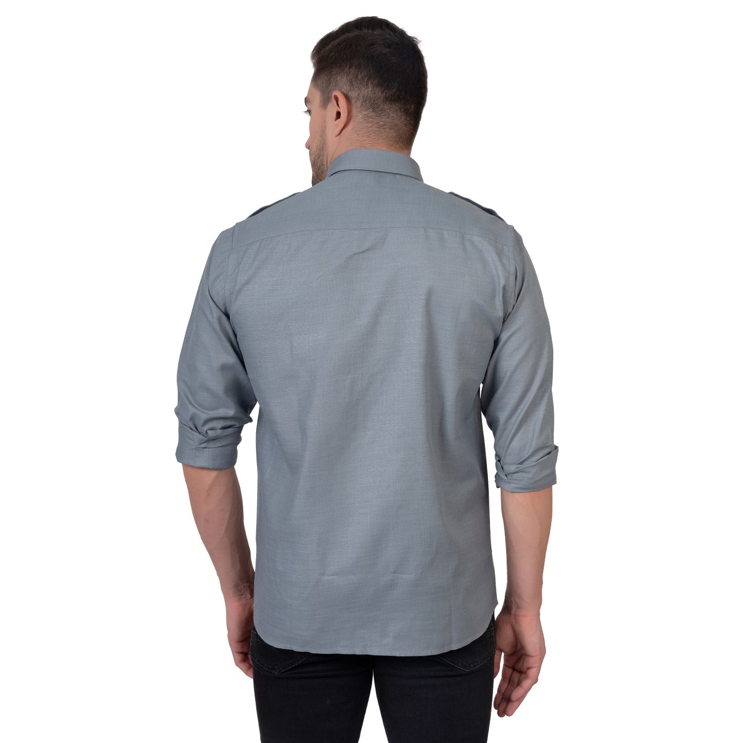 Full Sleeve Magic Linen Shirt (Grey)