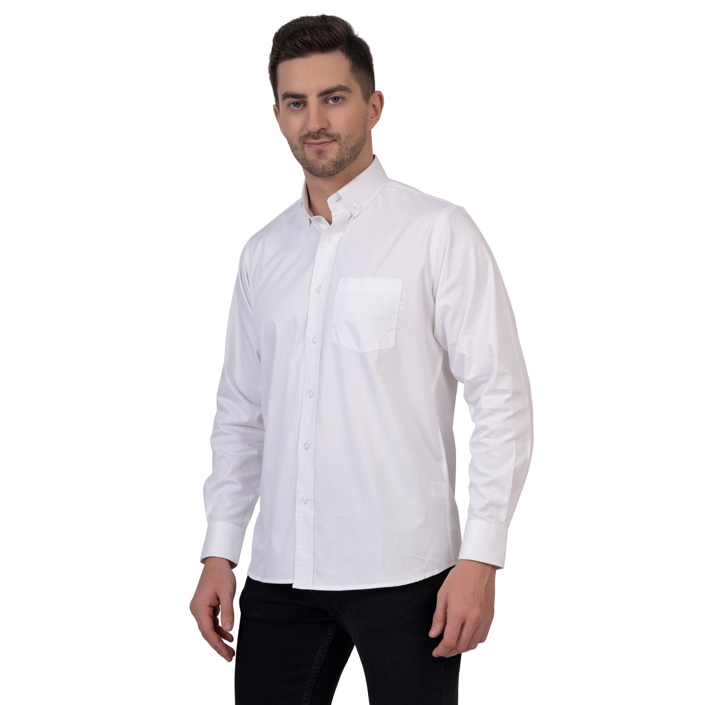 English Oxford Shirt Full Sleeve (White)