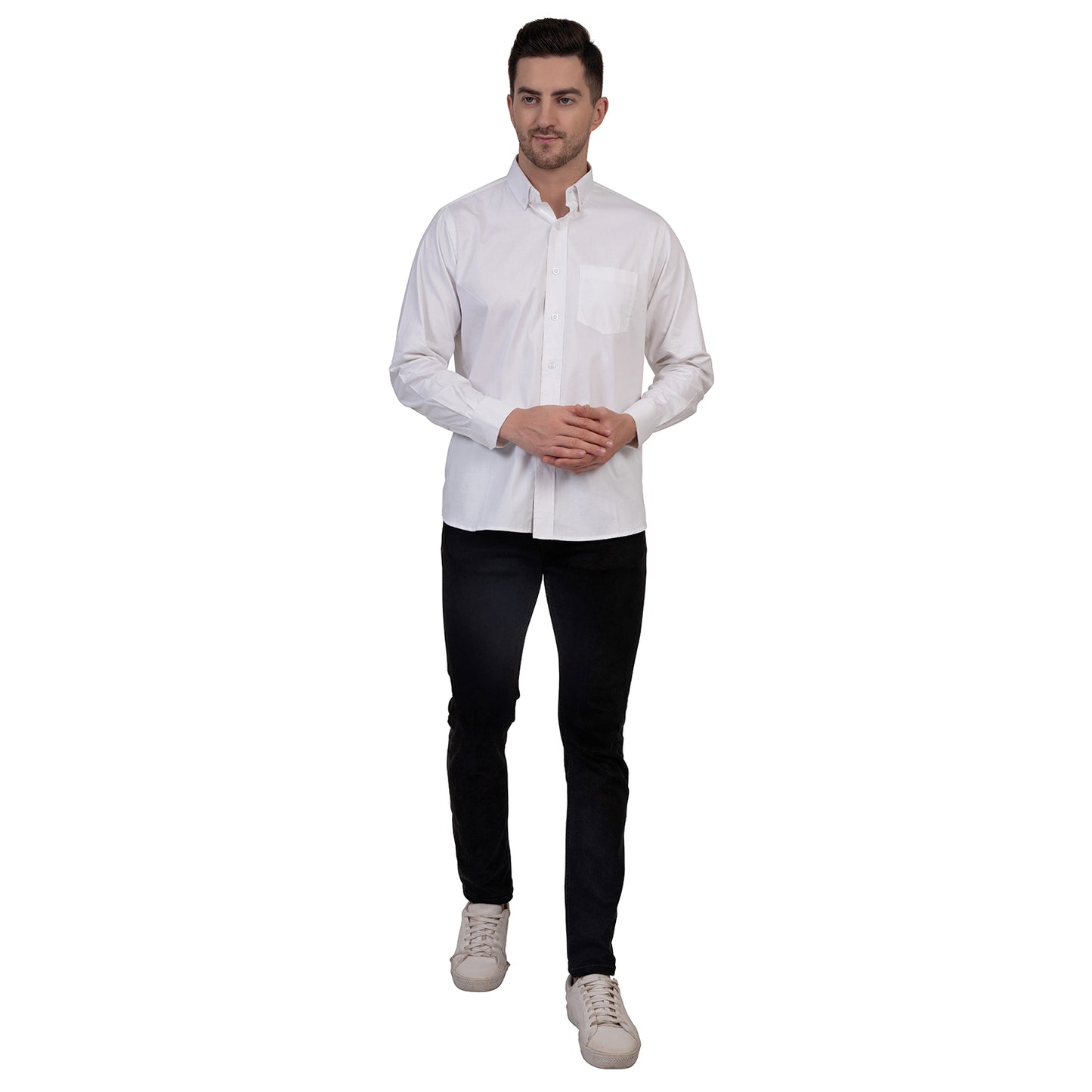 English Oxford Shirt Full Sleeve (White)