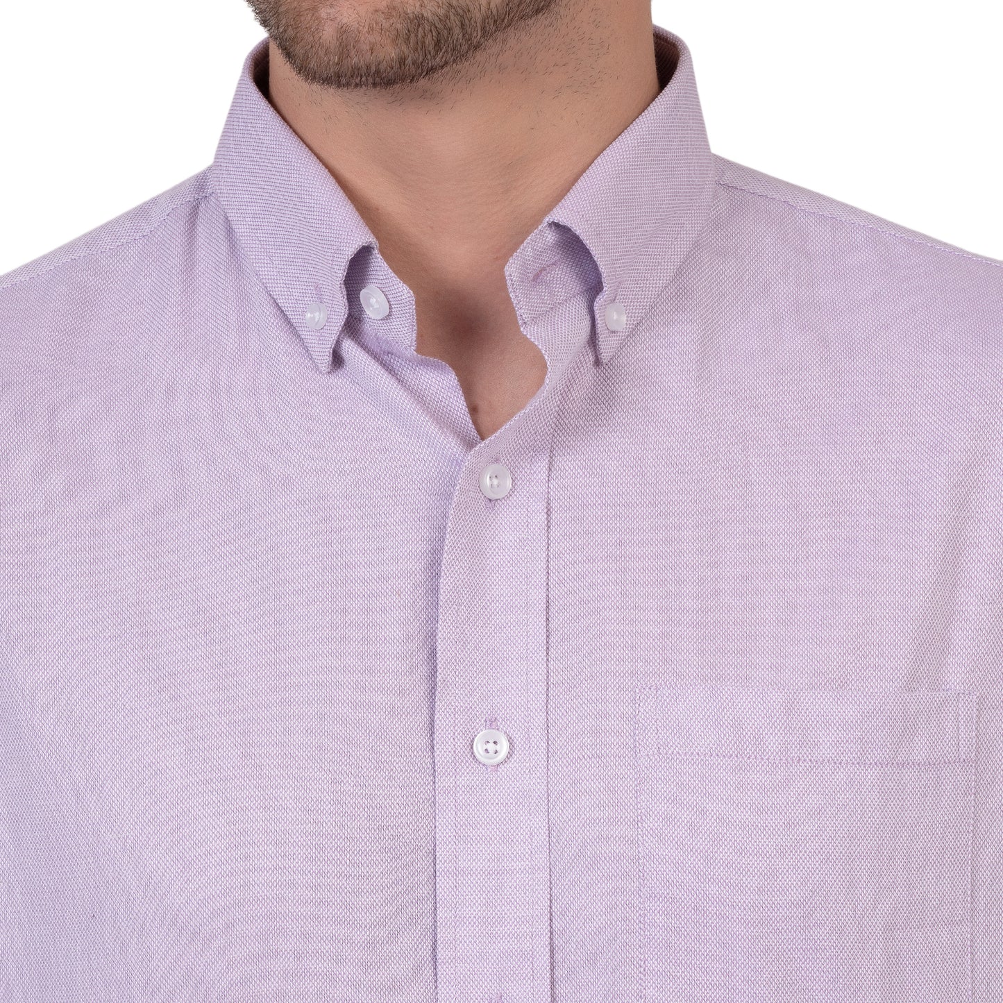 English Oxford Shirt Full Sleeve (Faded Purple)