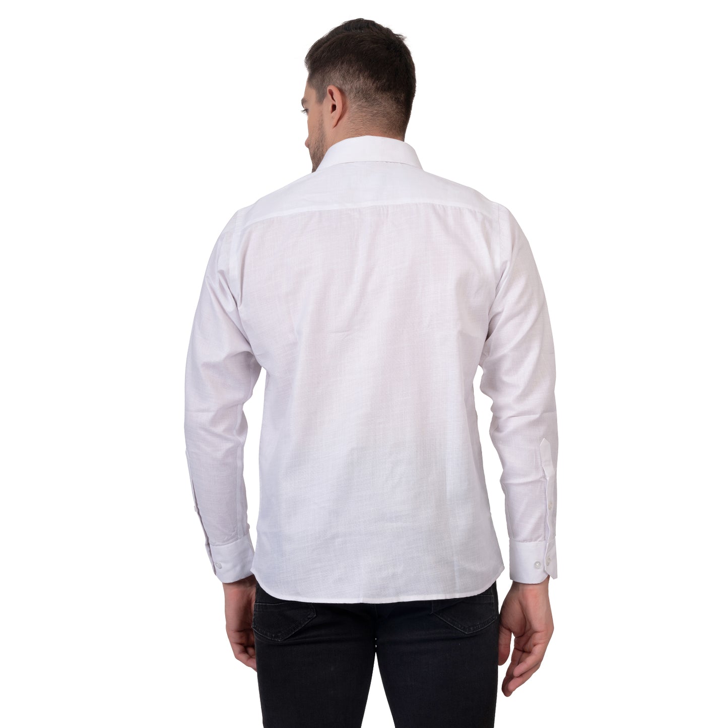 Full Sleeve Magic Linen Shirt (Majestic White)