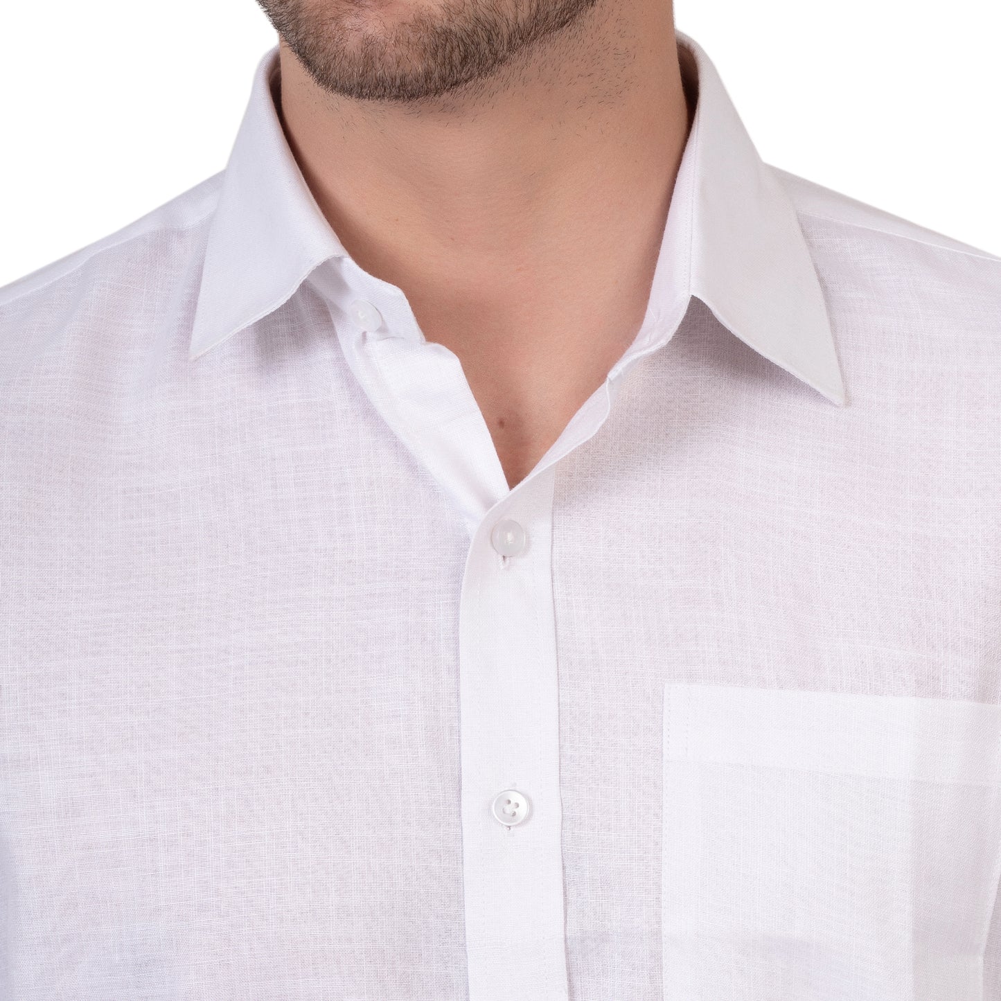 Full Sleeve Magic Linen Shirt (Majestic White)