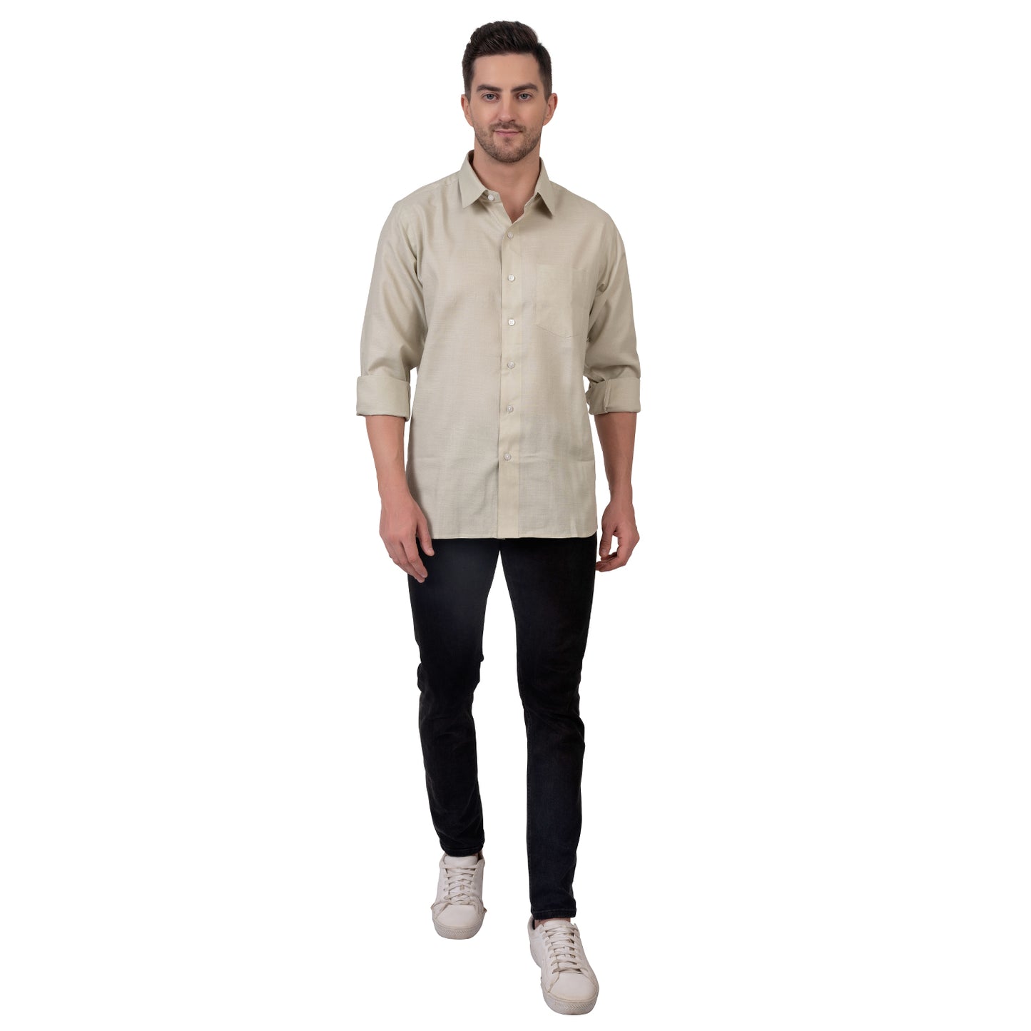 Full Sleeve Premium Linen Shirt (Sand Brown)