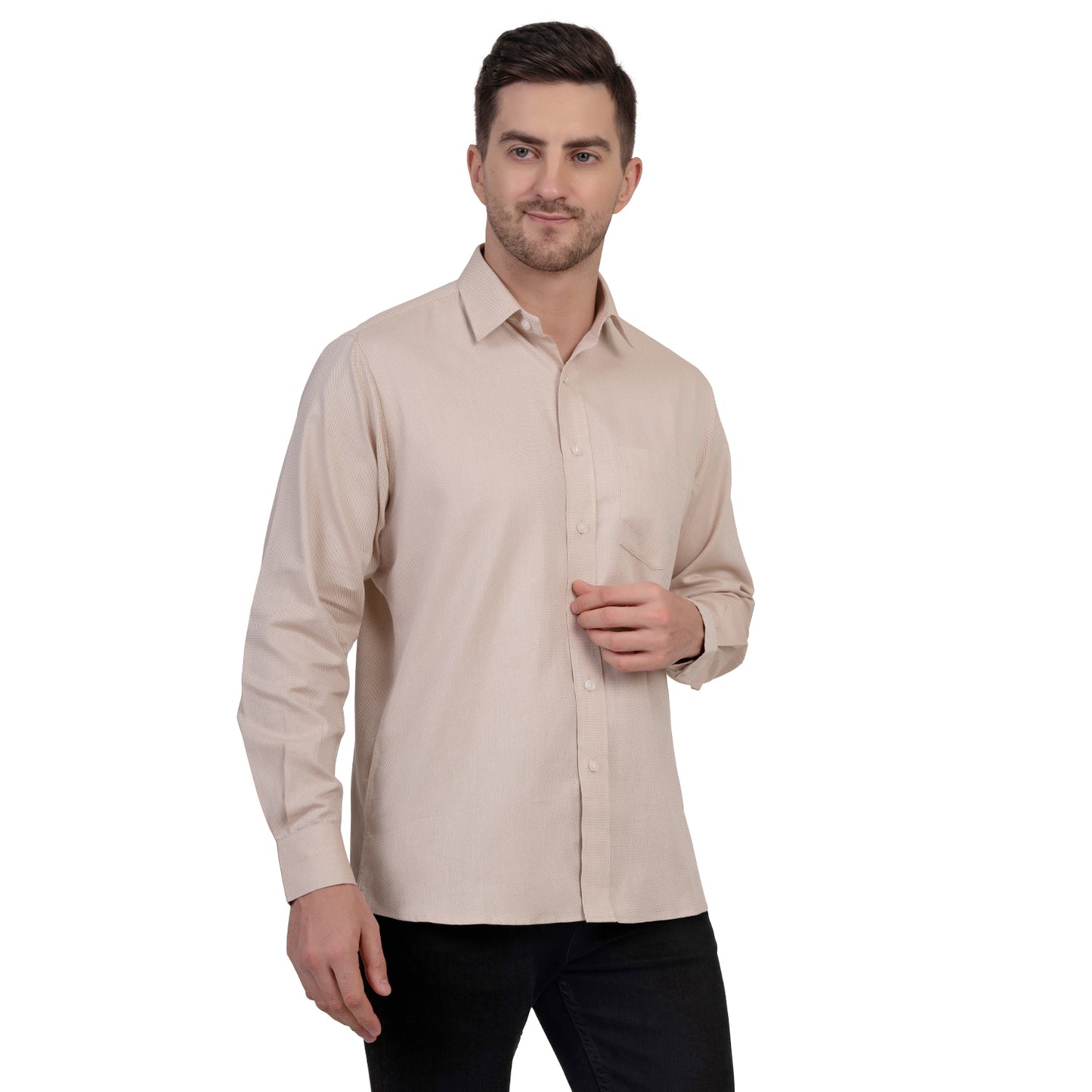 English Oxford Shirt Full Sleeve (Sand Brown)