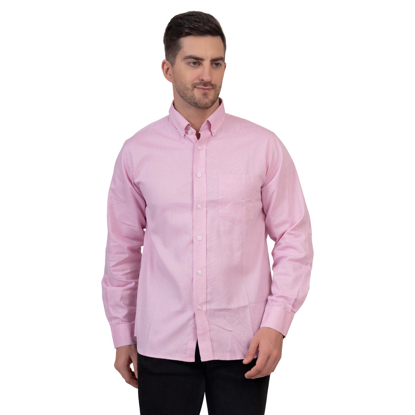 English Oxford Shirt Full Sleeve (Bright Pink)