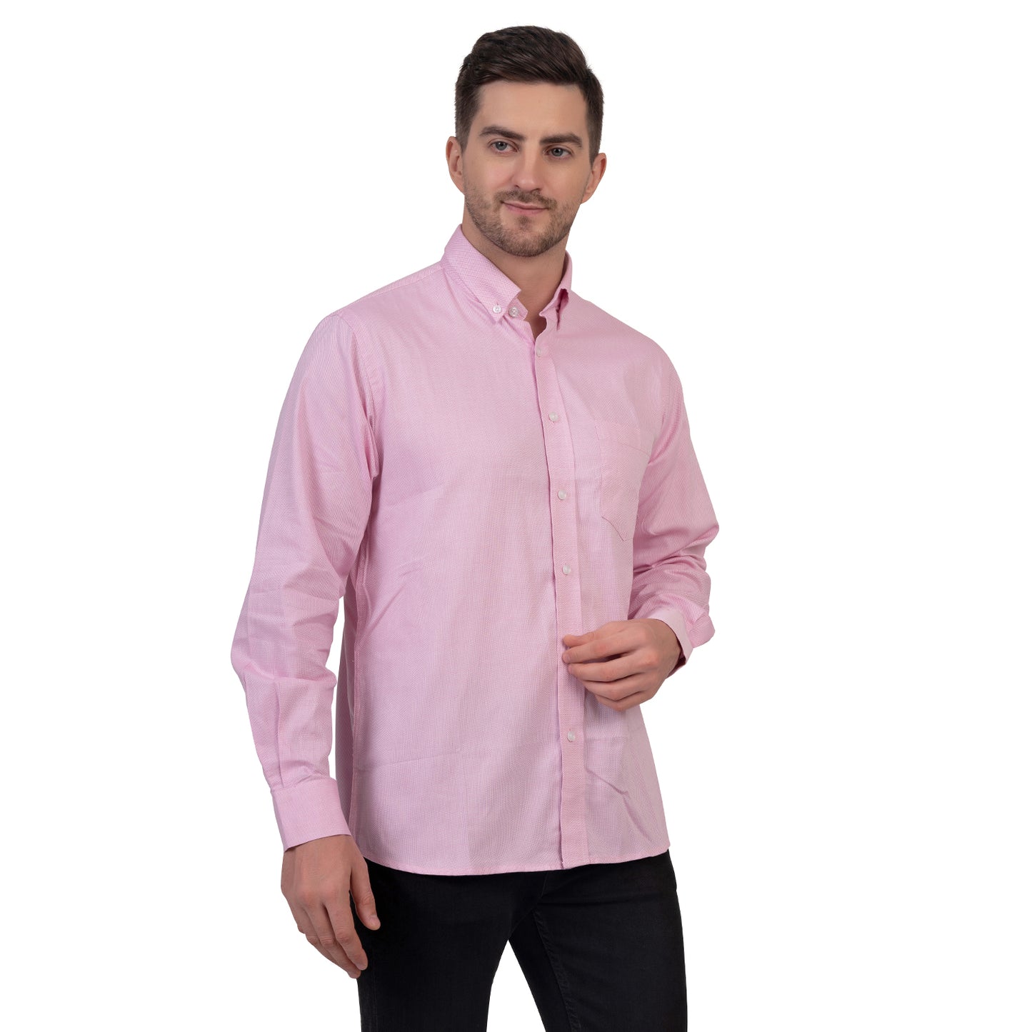 English Oxford Shirt Full Sleeve (Bright Pink)