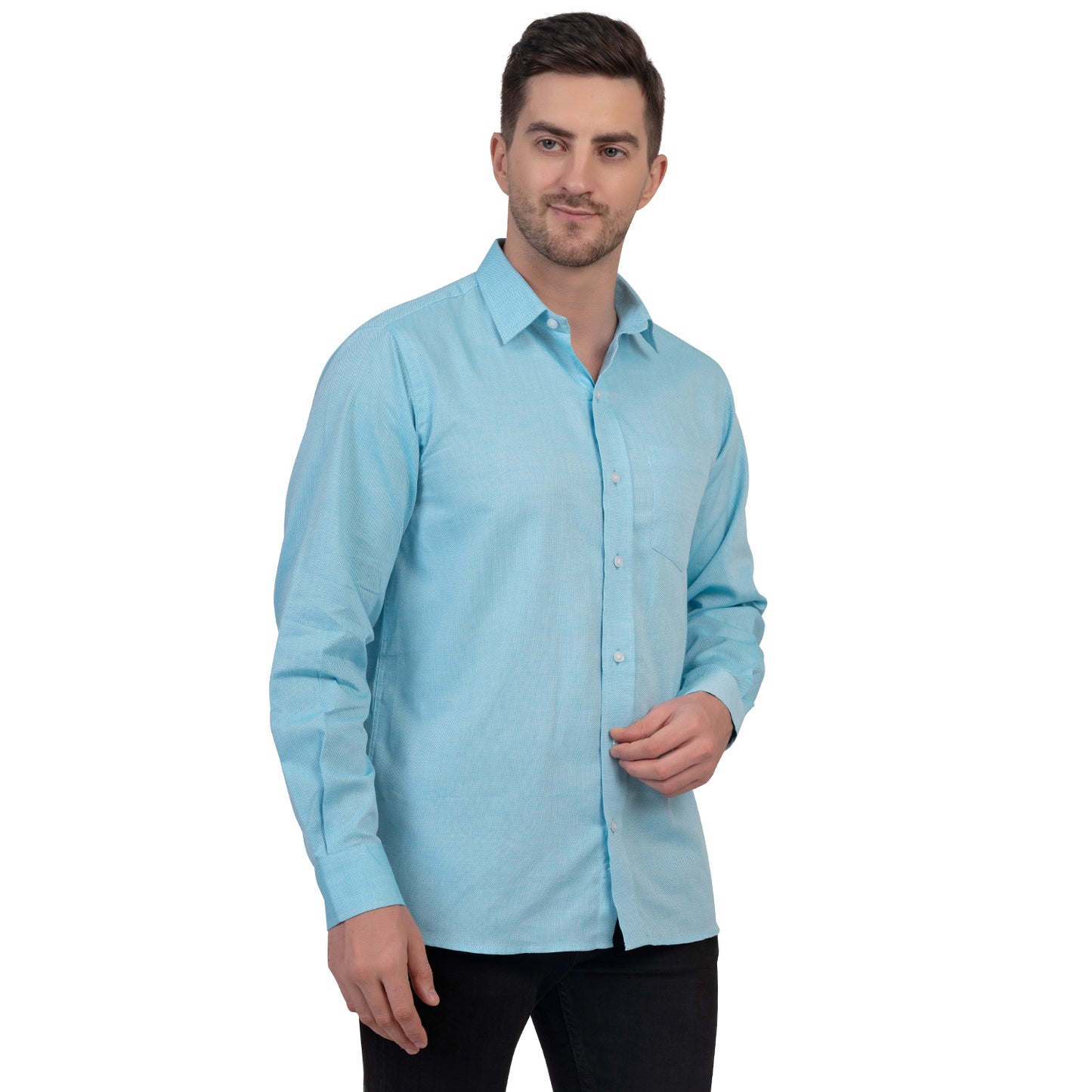 English Oxford Shirt Full Sleeve (Sky Blue)