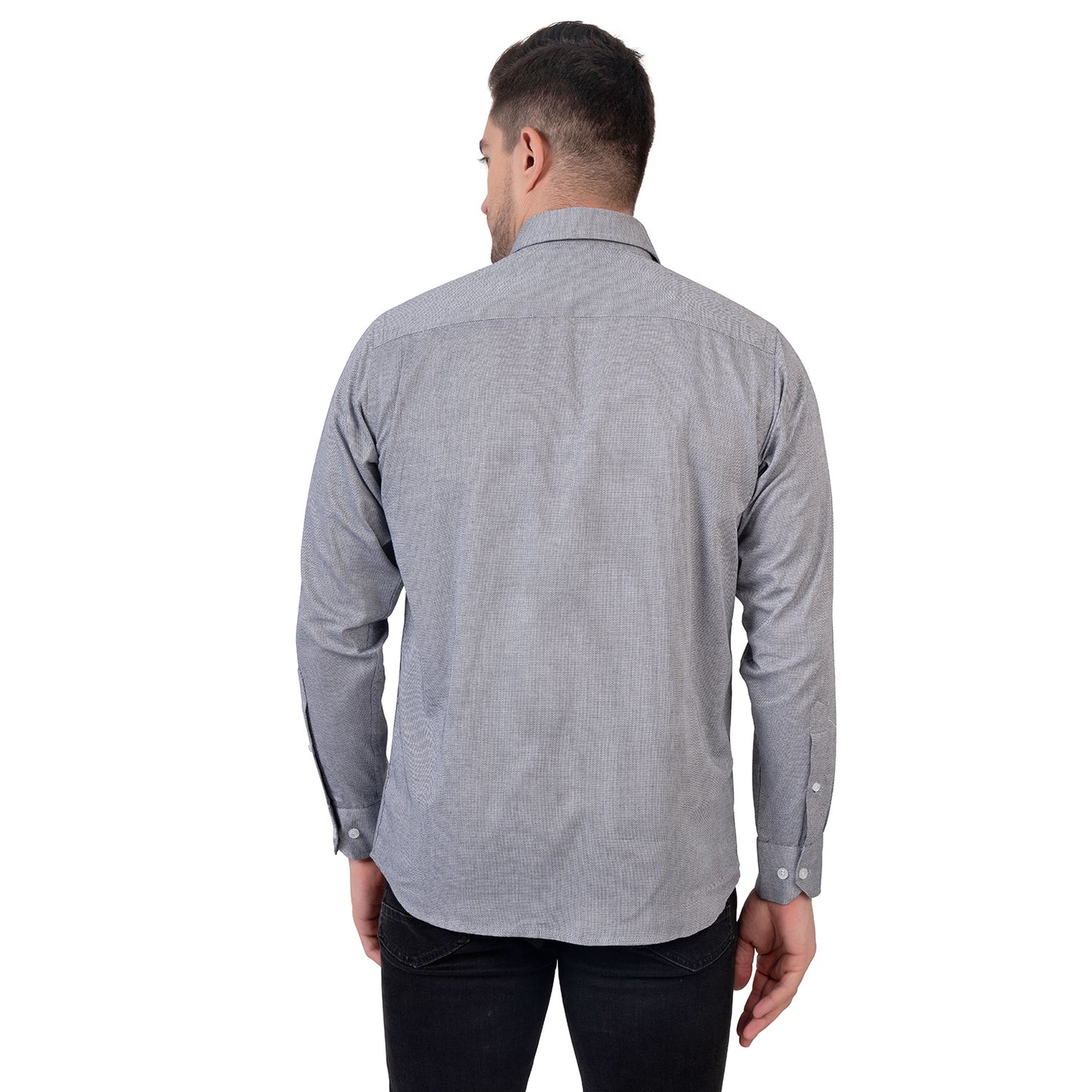 English Oxford Shirt Full Sleeve (Grey)