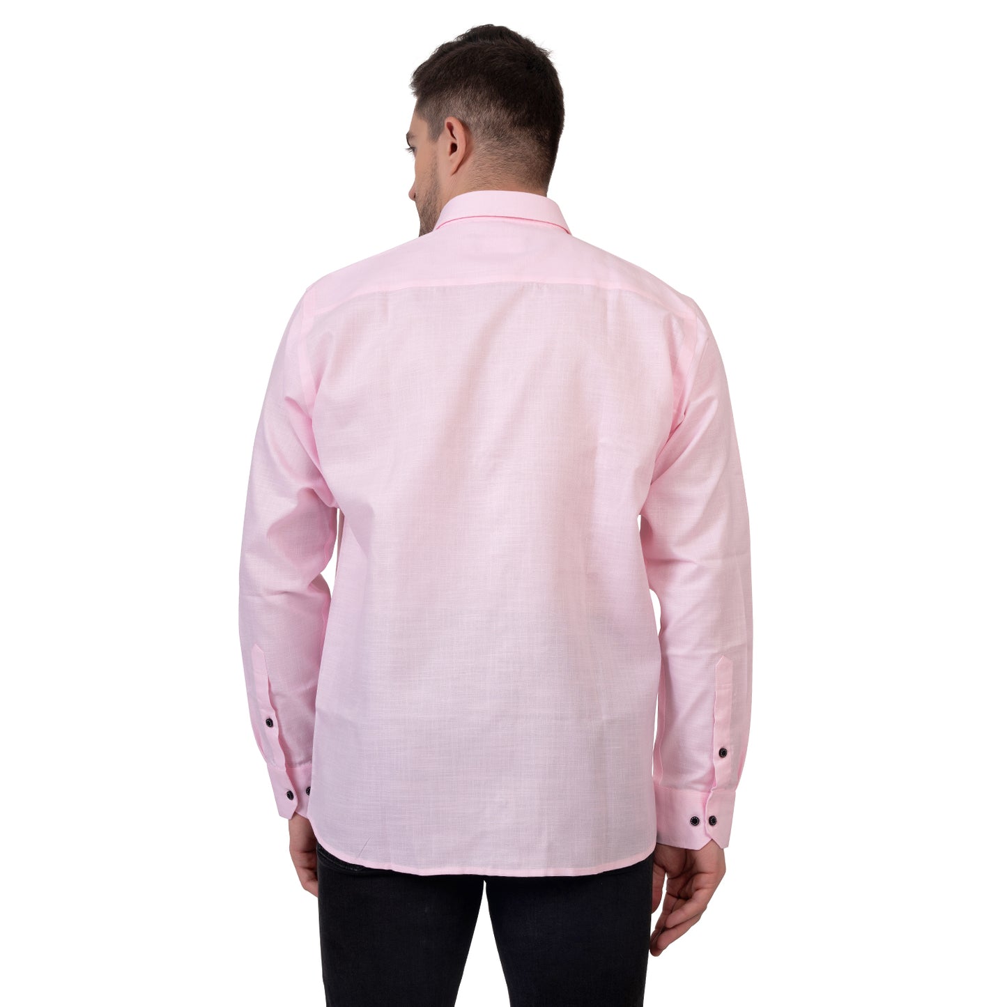 Full Sleeve Magic Linen Shirt (Light Pink)