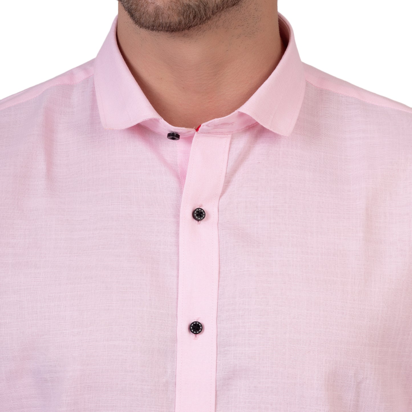 Full Sleeve Magic Linen Shirt (Light Pink)