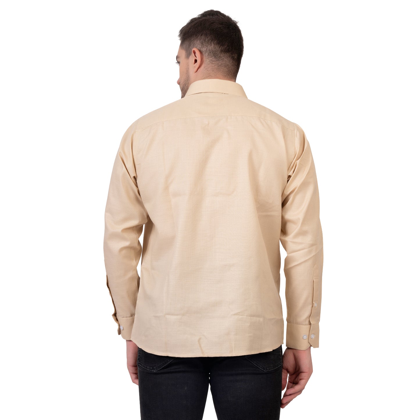 Full Sleeve Premium Linen Shirt (Light Brown)