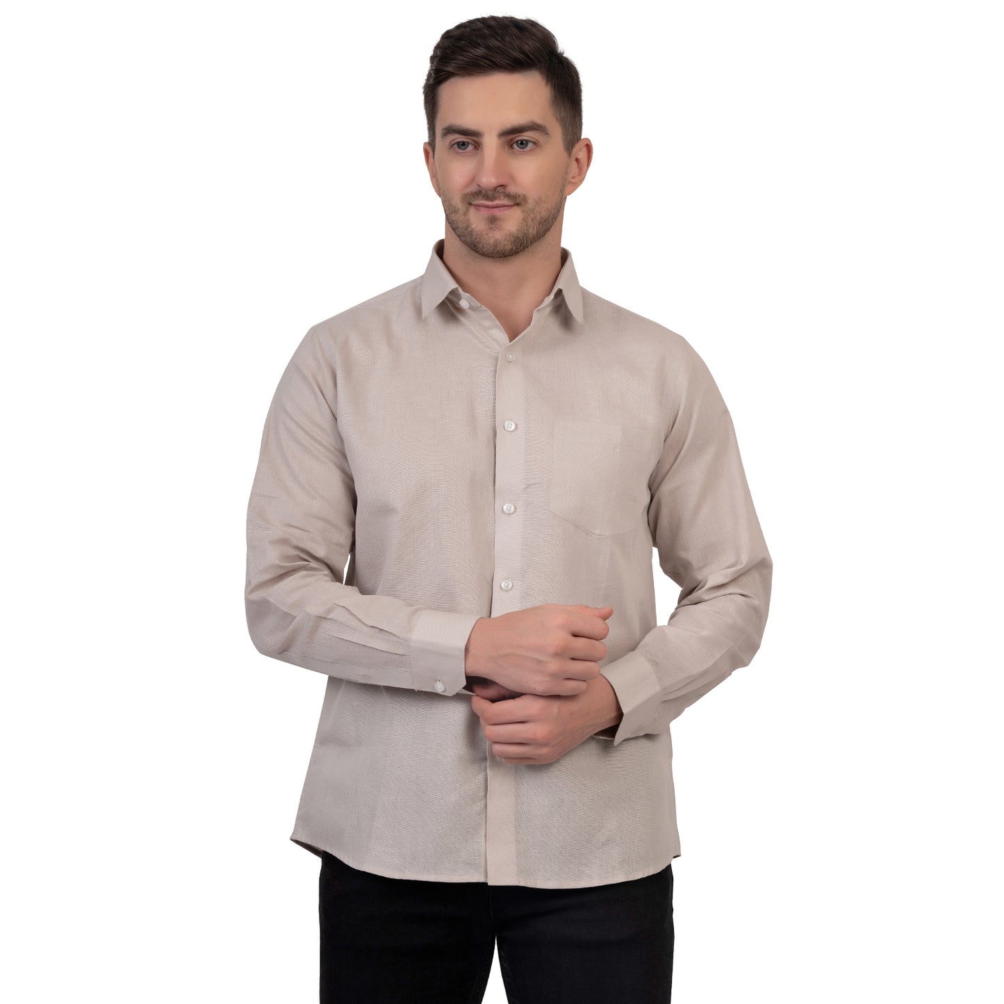 Full Sleeve Premium Linen Shirt (Crimson)