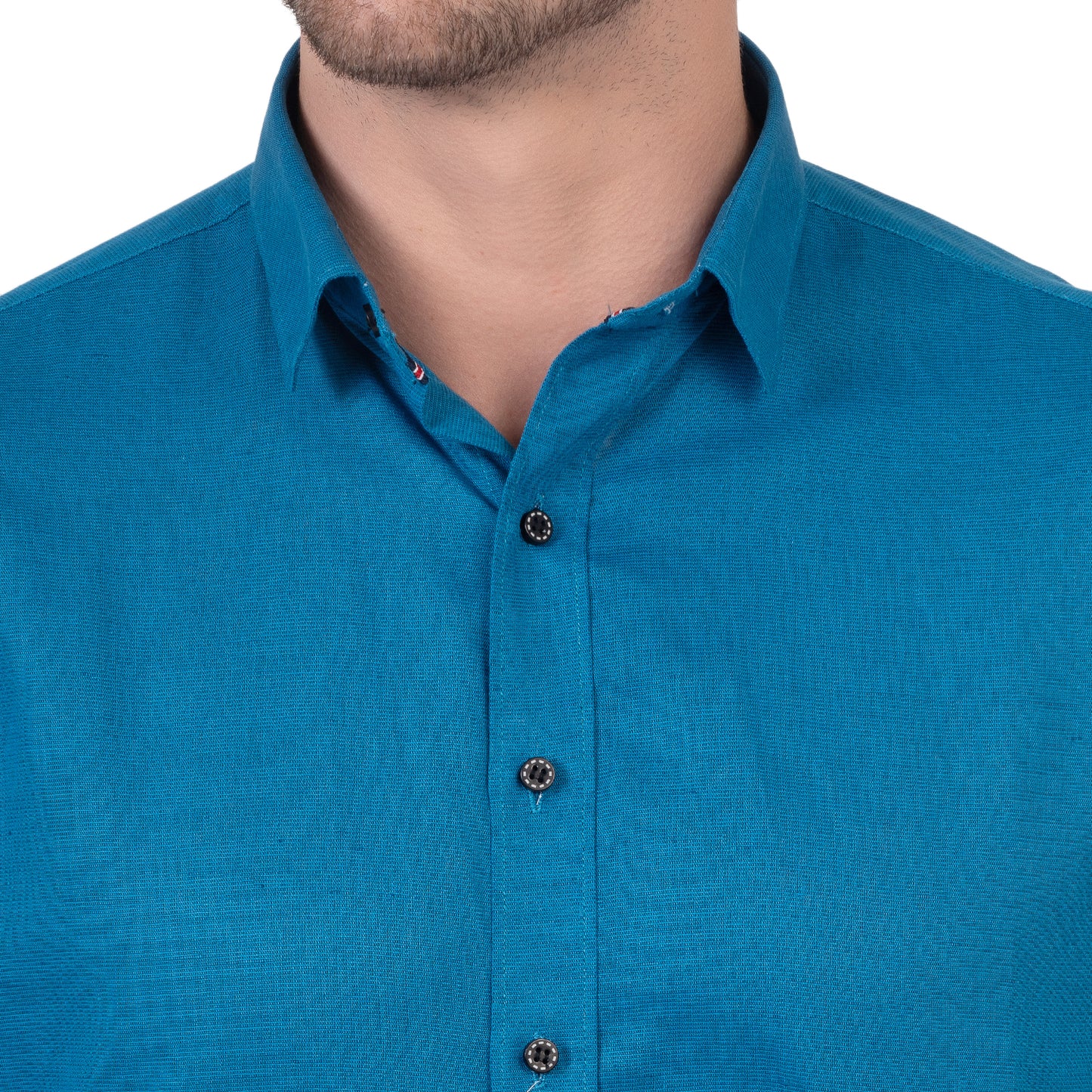 Full Sleeve Magic Linen Shirt (Deep Blue)