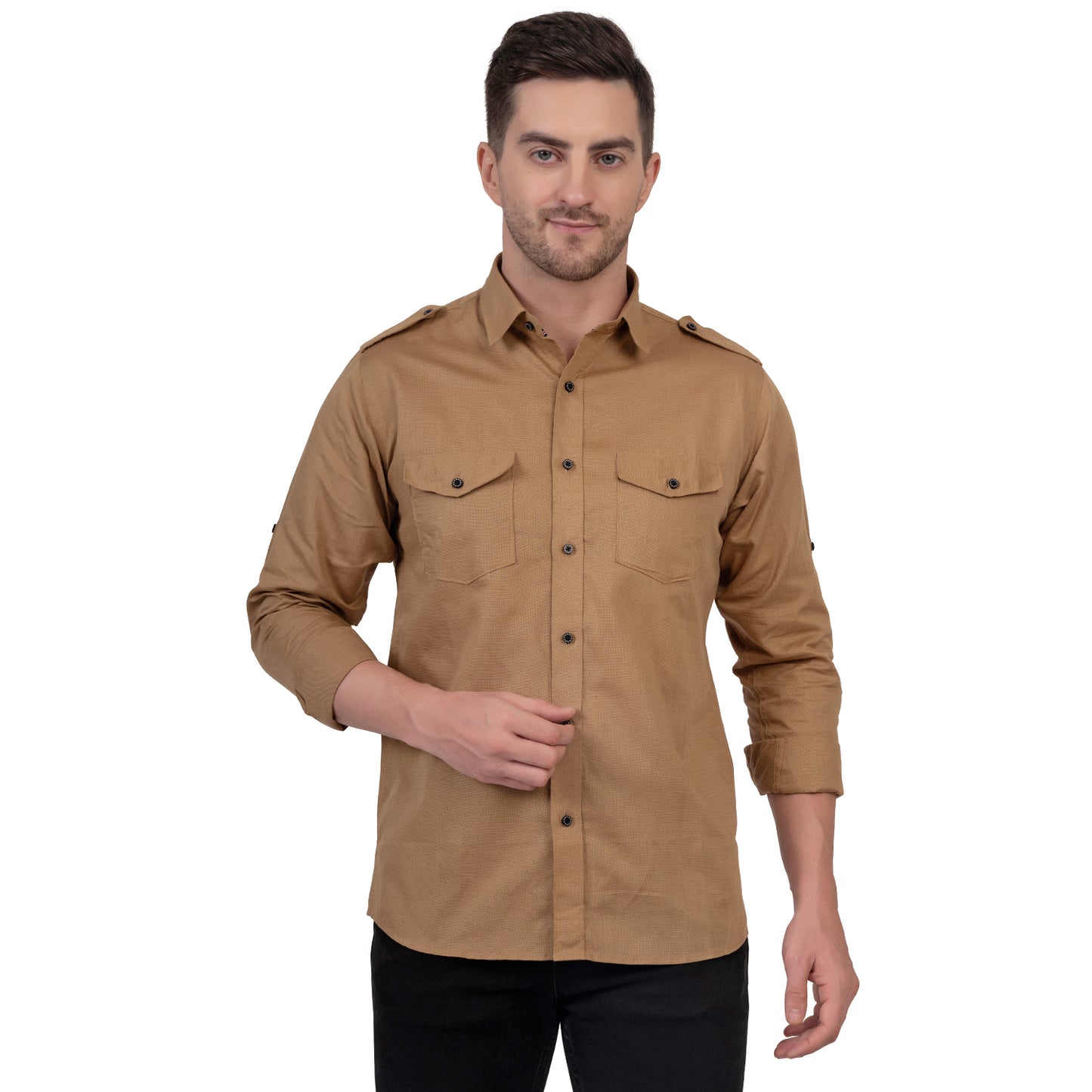 Full Sleeve Magic Linen Shirt (Coffee Brown)