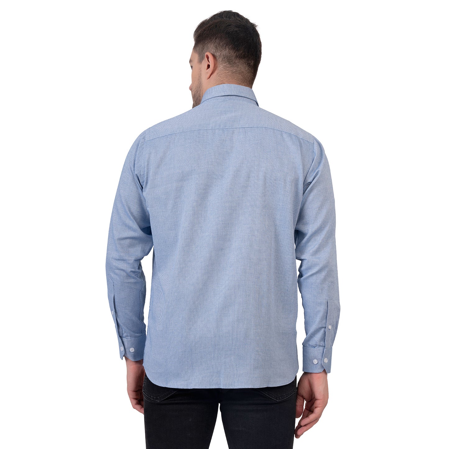 English Oxford Shirt Full Sleeve (Moonstone Blue)