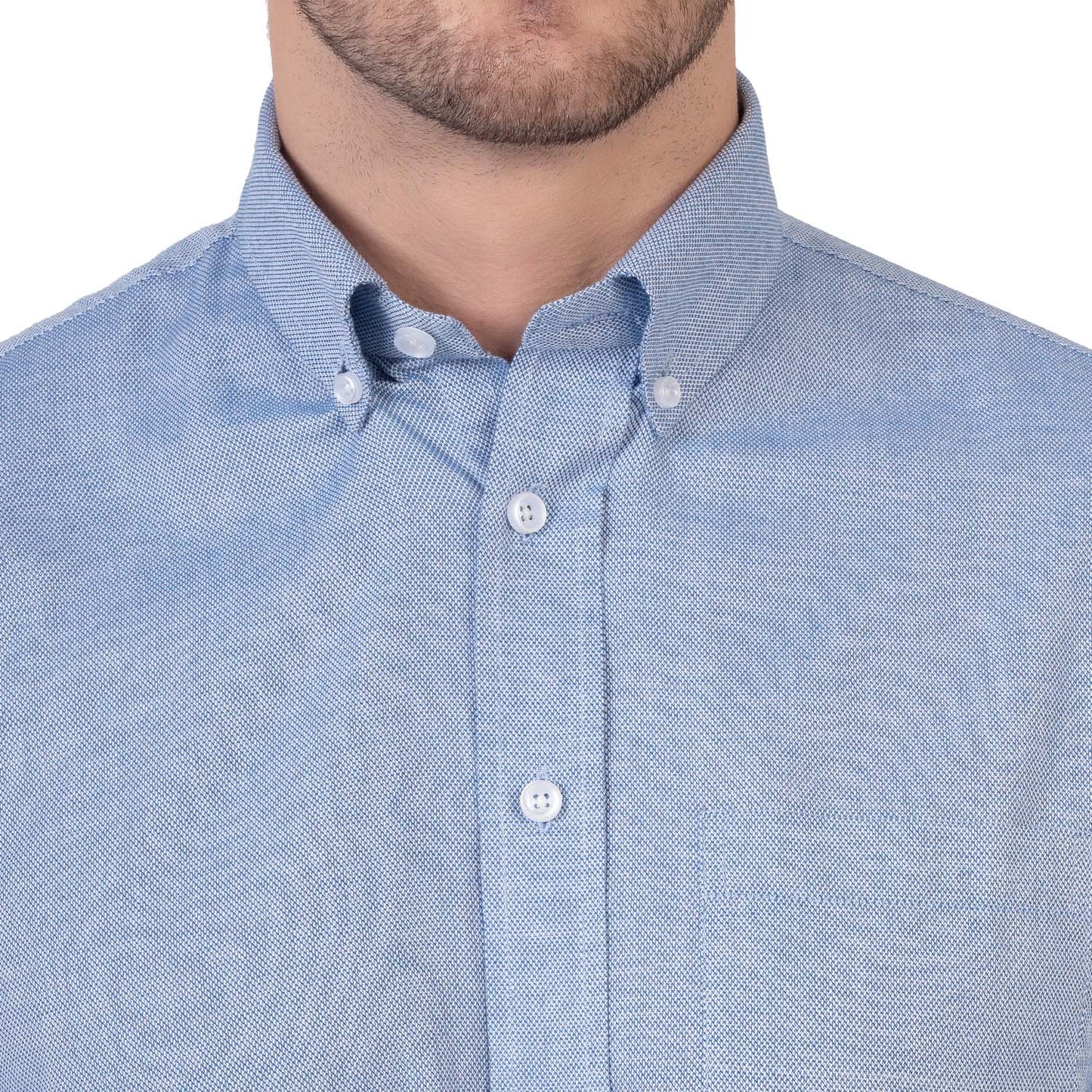 English Oxford Shirt Full Sleeve (Moonstone Blue)