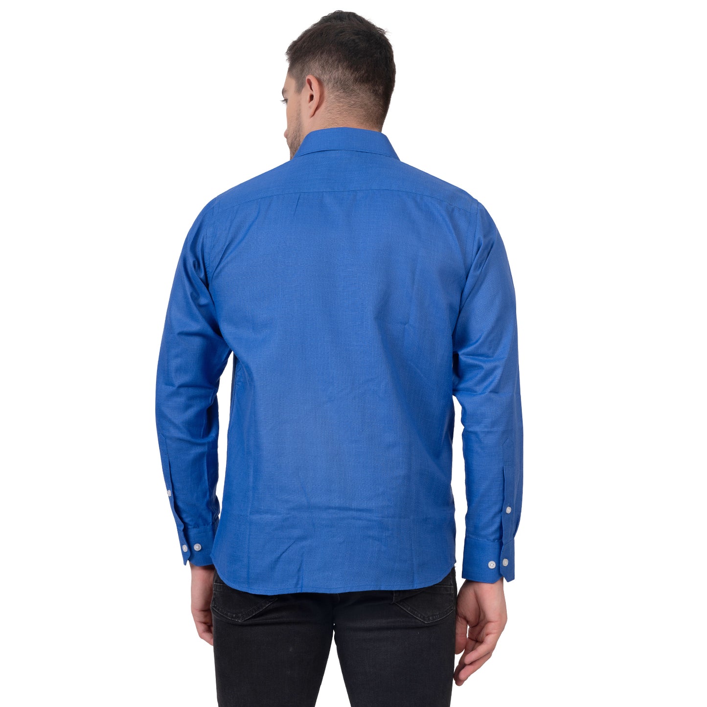 Full Sleeve Premium Linen Shirt (Blue)