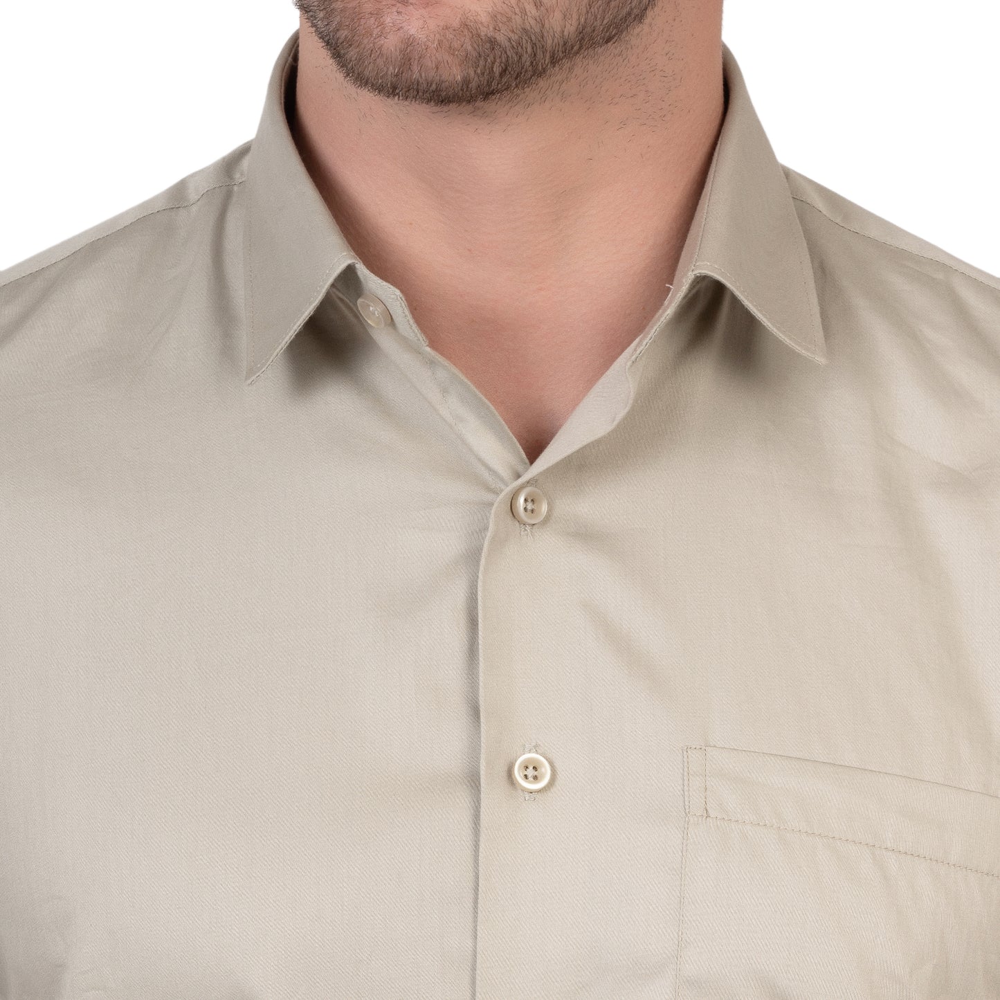 Full Sleeve Satin Cotton Shirt (Satin Brown)