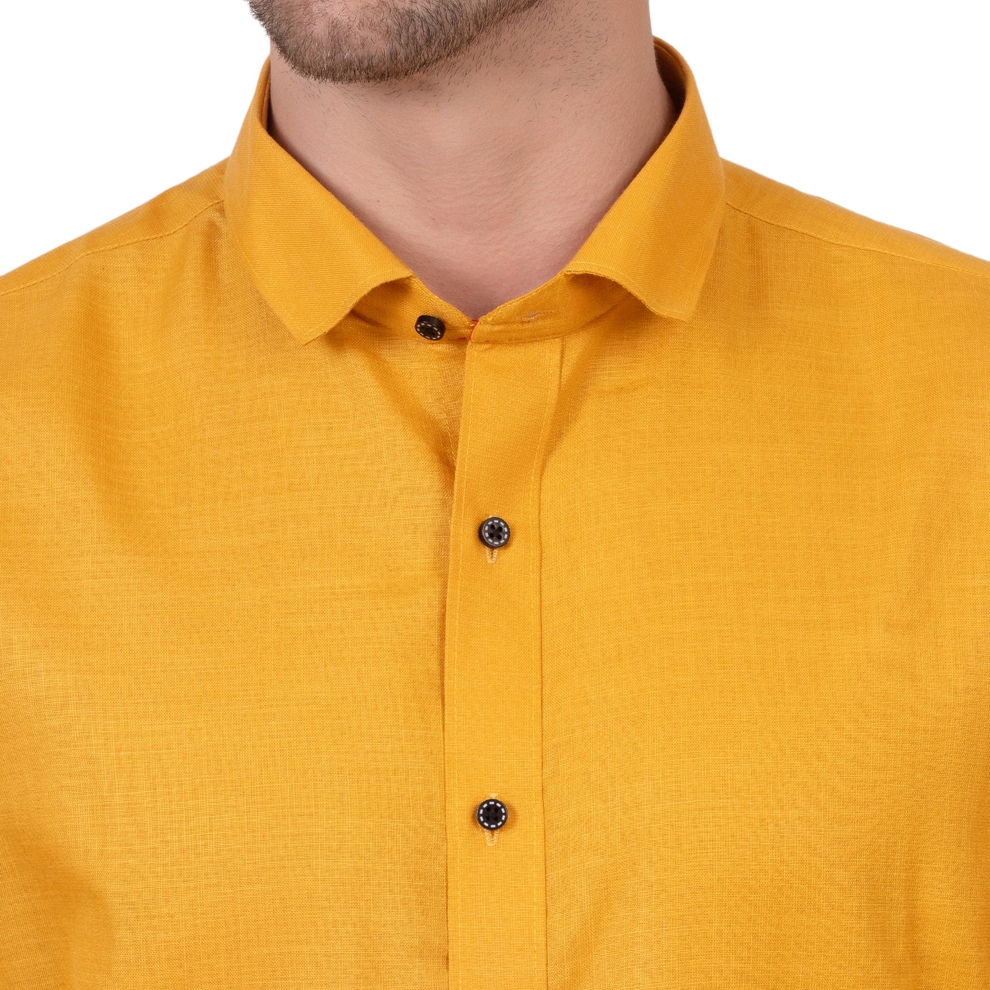 Full Sleeve Magic Linen Shirt (Bright Yellow)