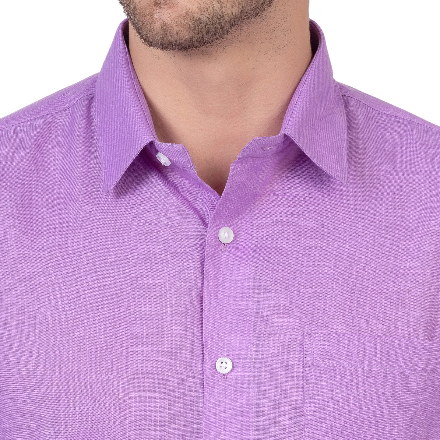 Full Sleeve Magic Linen Shirt (Purple)