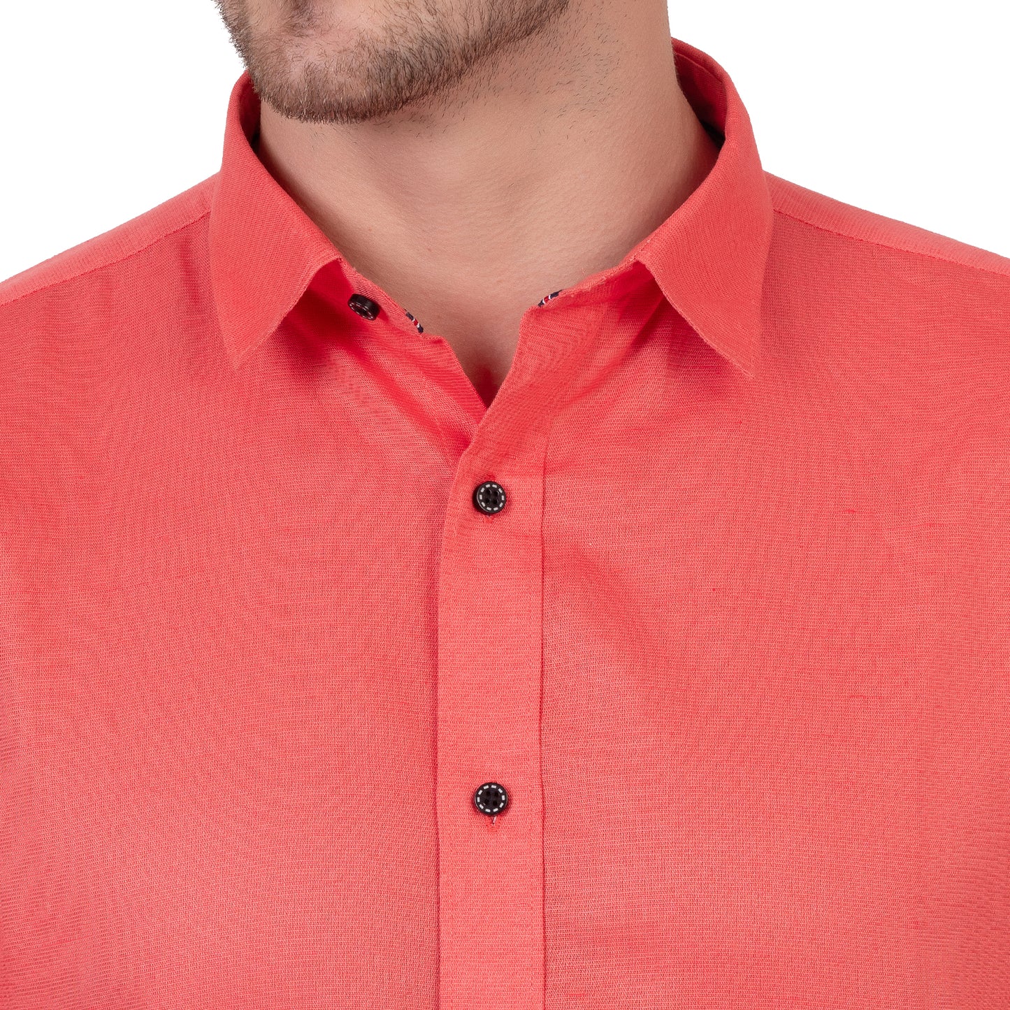 Full Sleeve Magic Linen Shirt (Fire Red)