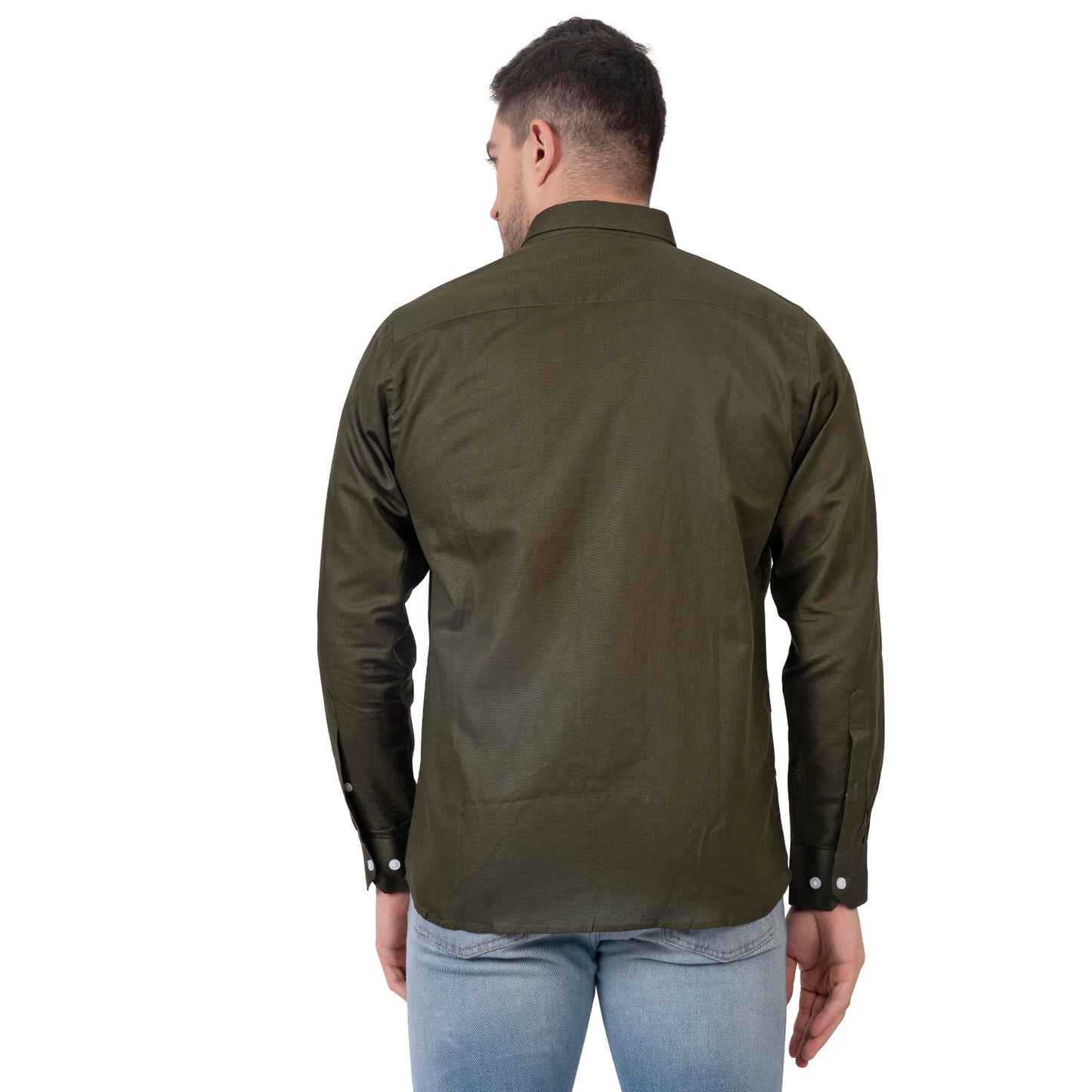 Full Sleeve Premium Linen Shirt (Tactical Brown)