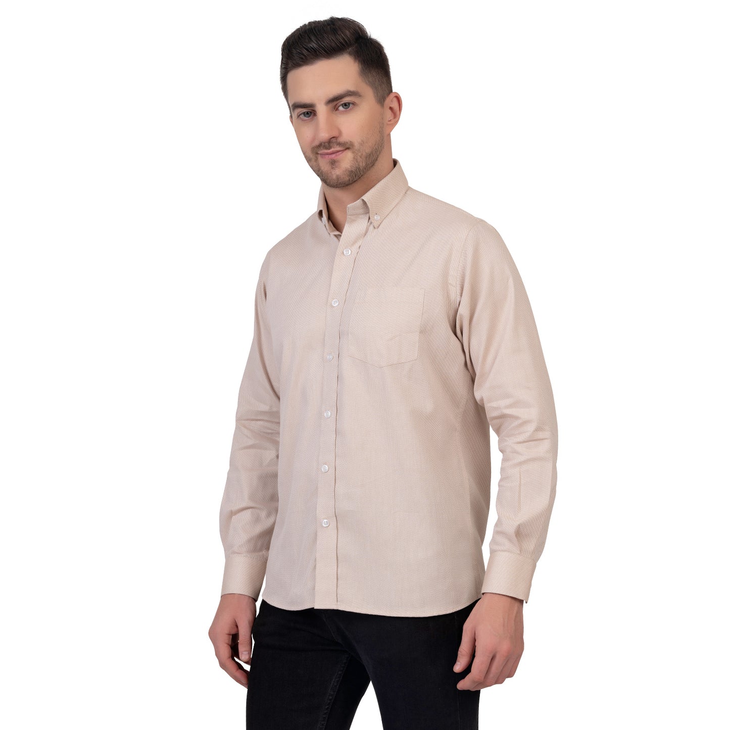 English Oxford Shirt Full Sleeve (Crimson Brown)